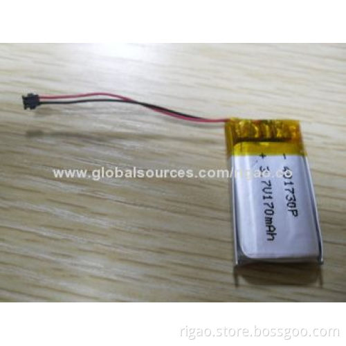 Electronic device 3.7V/170mAh RIG401730P model Lithium polymer battery